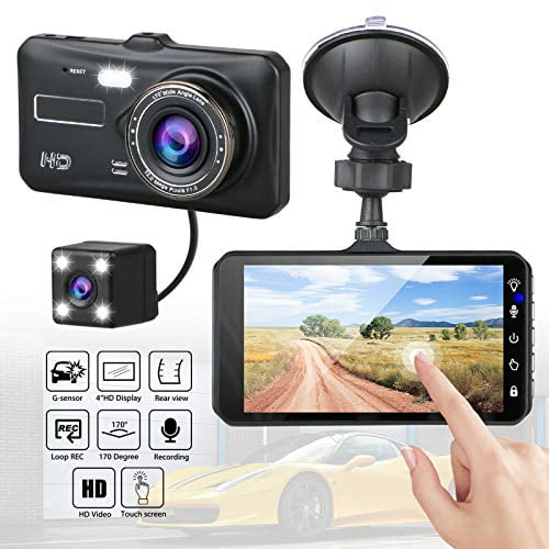 1080P 4 "Dual Lens Auto DVR Rückfahrkamera Video Dash Recorder G-Sensor Cam H4C7